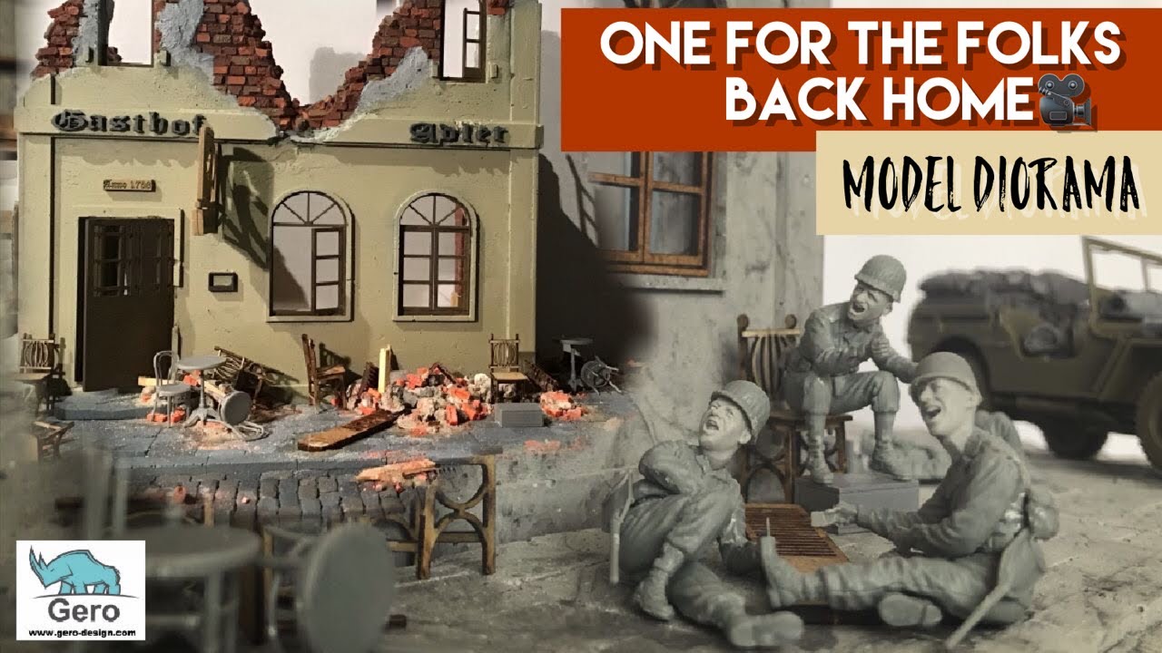 Scale Model Diorama - One For The Folks Back Home