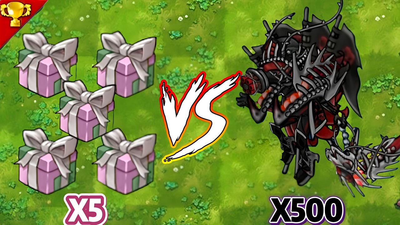 PVZ 1 Fusion 3.4.2 Challenge!5x gift box zombie VS500 fusion zombie-Who Will Win?#pvzfusion #pvz