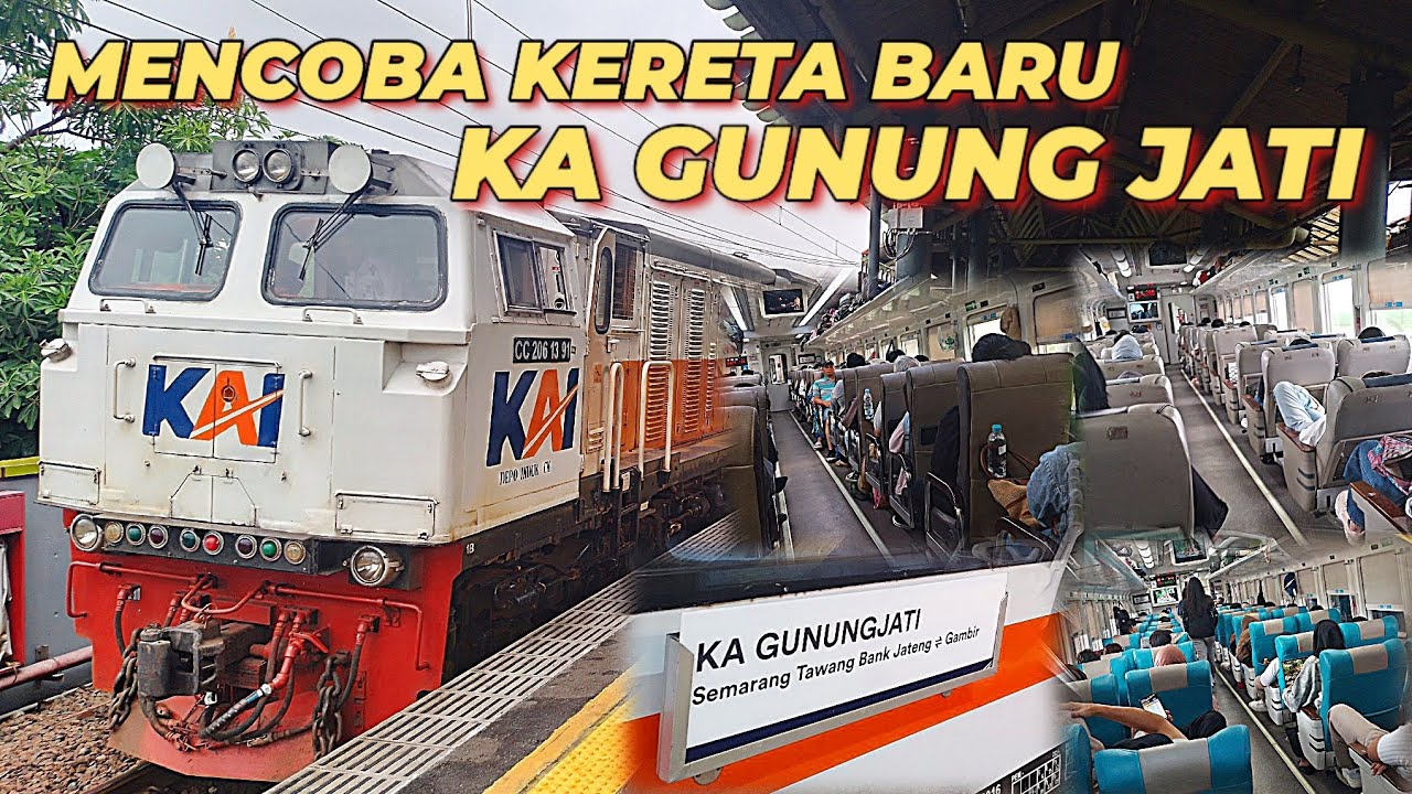MENCOBA KERETA BARU ,KA GUNUNG JATI ‼️,dari Jakarta menuju Cirebon.