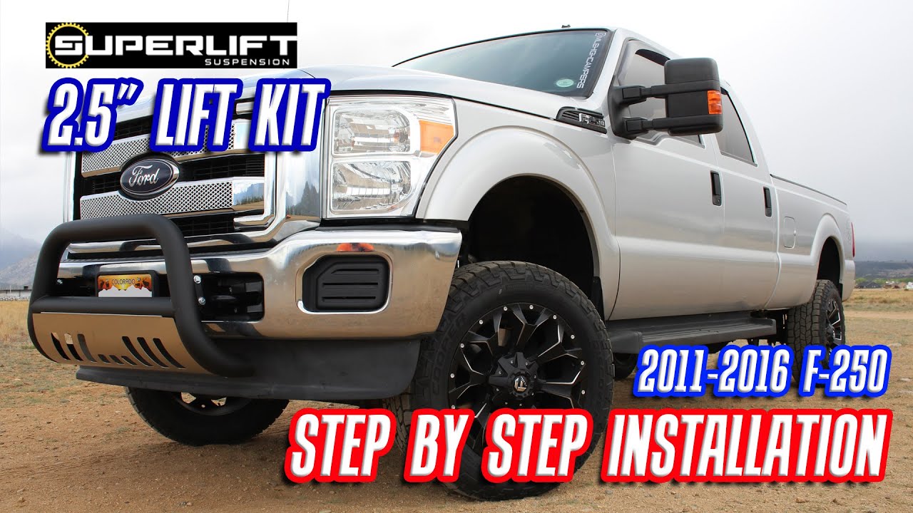 Как установить комплект лифта Superlift 2.5 для F250 Установка комплекта лифта для F350 | Ford F2...