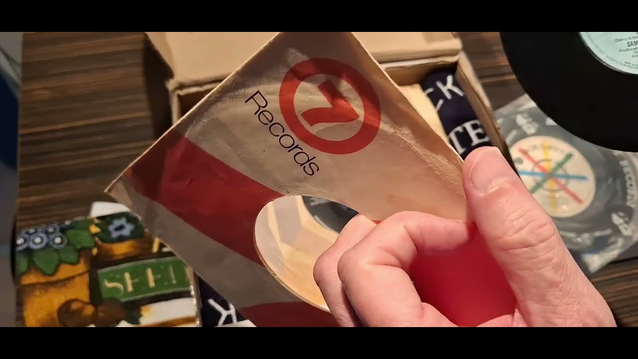 Opening a Mystery Box of Vinyl 45s Sent by a YouTuber! (Part One)