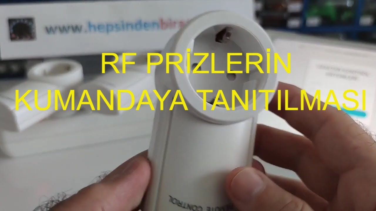 RF PRİZLERİN KUMANDAYA TANITILMASI VE INTERNET ÜZERİNDEN KONTROLÜ