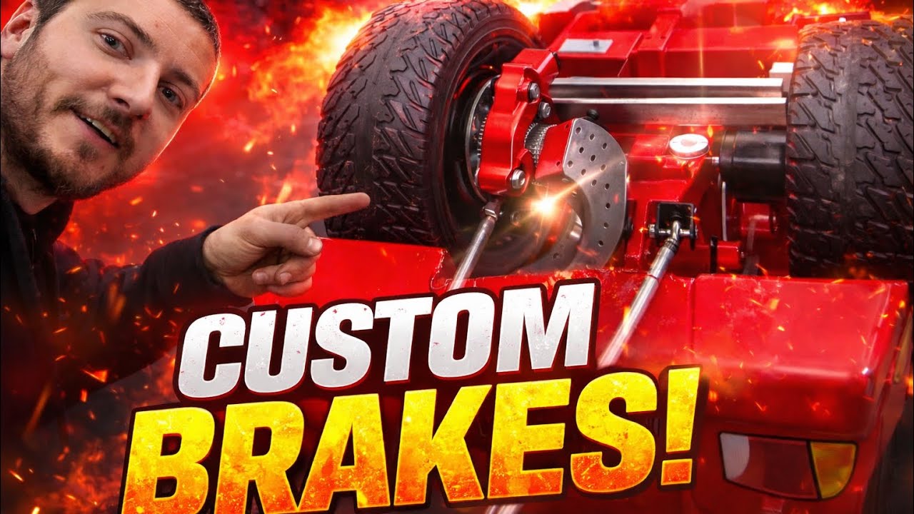 Как изготовить нестандартные тормоза для модифицированного электромобиля Power Wheels