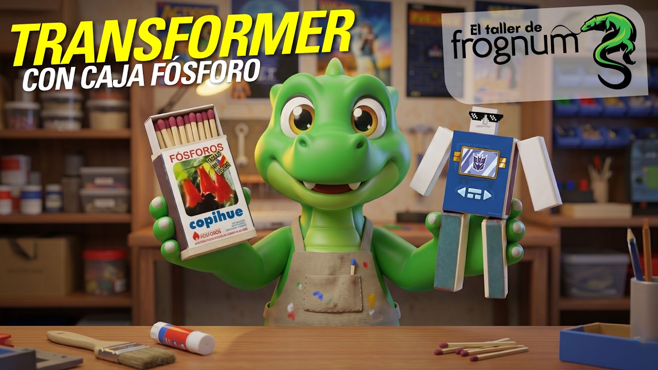 🤖 Aprende a CREAR un TRANSFORMERS con una CAJA DE FÓSFOROS 😍