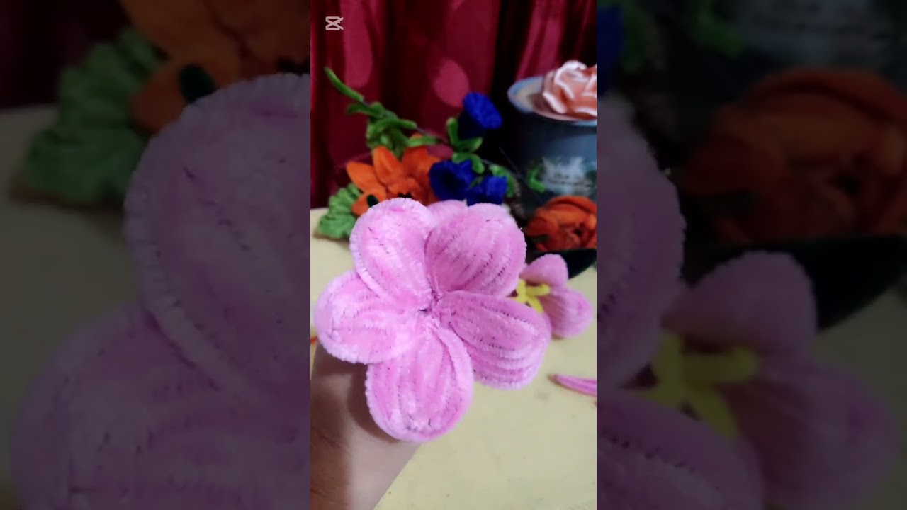 Preciosa Flor 🌸#emprendimiento #negociocreativo #diy #limpiapipas #hechoamano #artesanias 