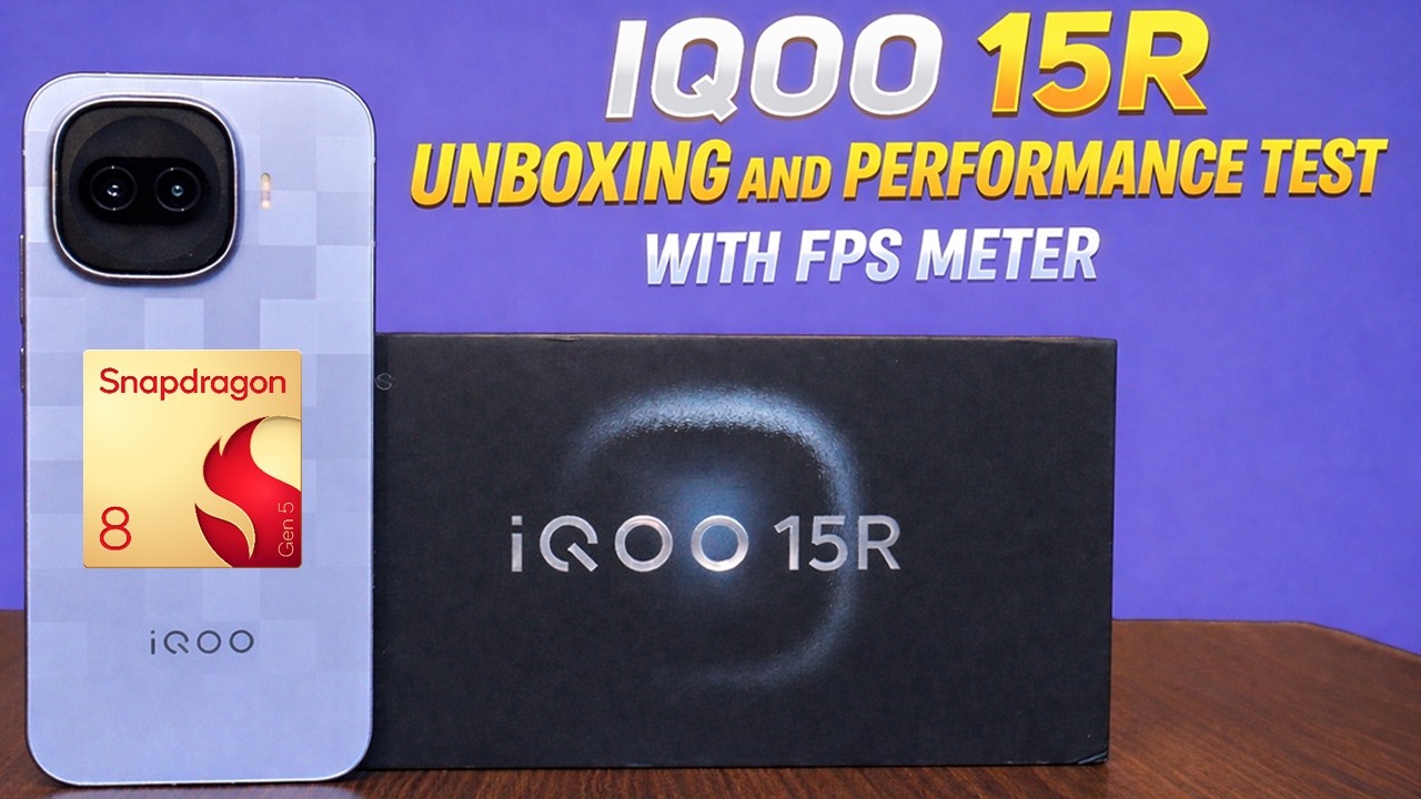 IQOO 15R UNBOXING AND PERFORMANCE TEST WITH FPS METER #iqoo15r #120fps #bgmi