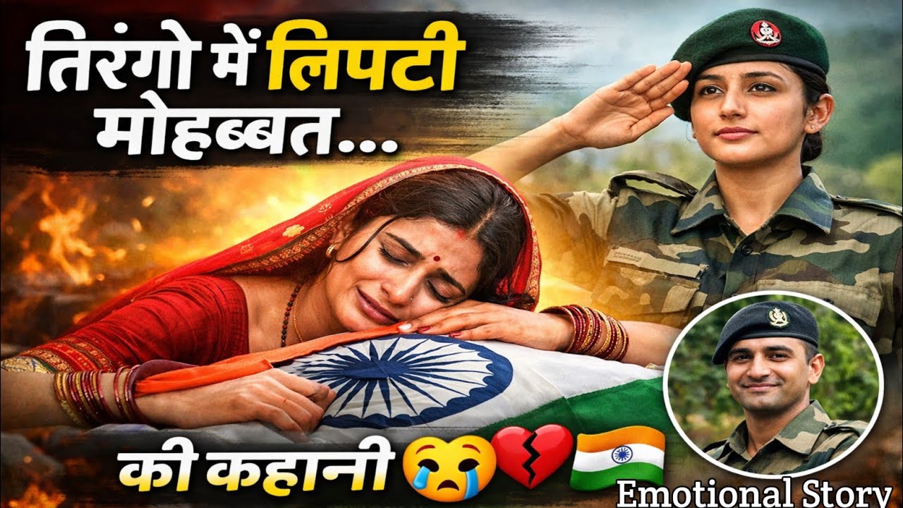 तिरंगे में लिपटी मोहब्बत की कहानी। Emotional Story। Heart Touching Story। फ़ौजन की कहानी