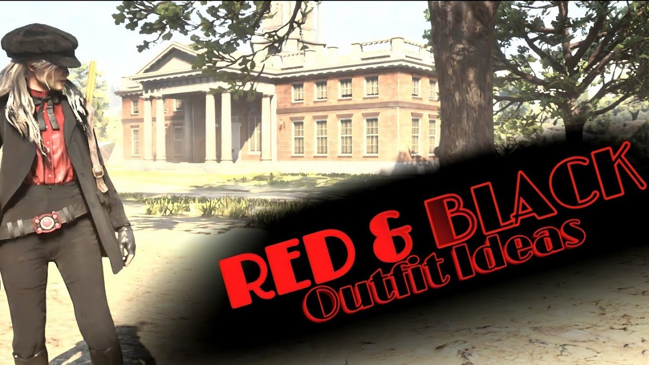 RED & BLACK, RED DEAD REDEMPTION 2 FEMALE Outfit ideas/ Tutorial