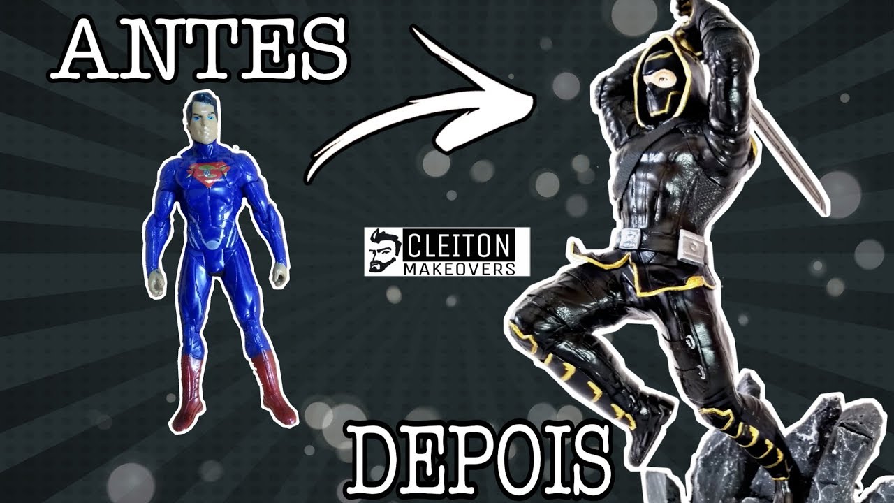 Boneco do Super Homem virou um Ronin (Gavião Arqueiro) Vingadores Ultimato #Toy Makeover#