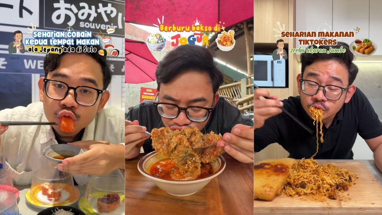 Berburu Bakso Di Jogja, Makanan Tikokers Ukuran Jumbo, Dan Jajan Random Bareng Tiktoker Ravie