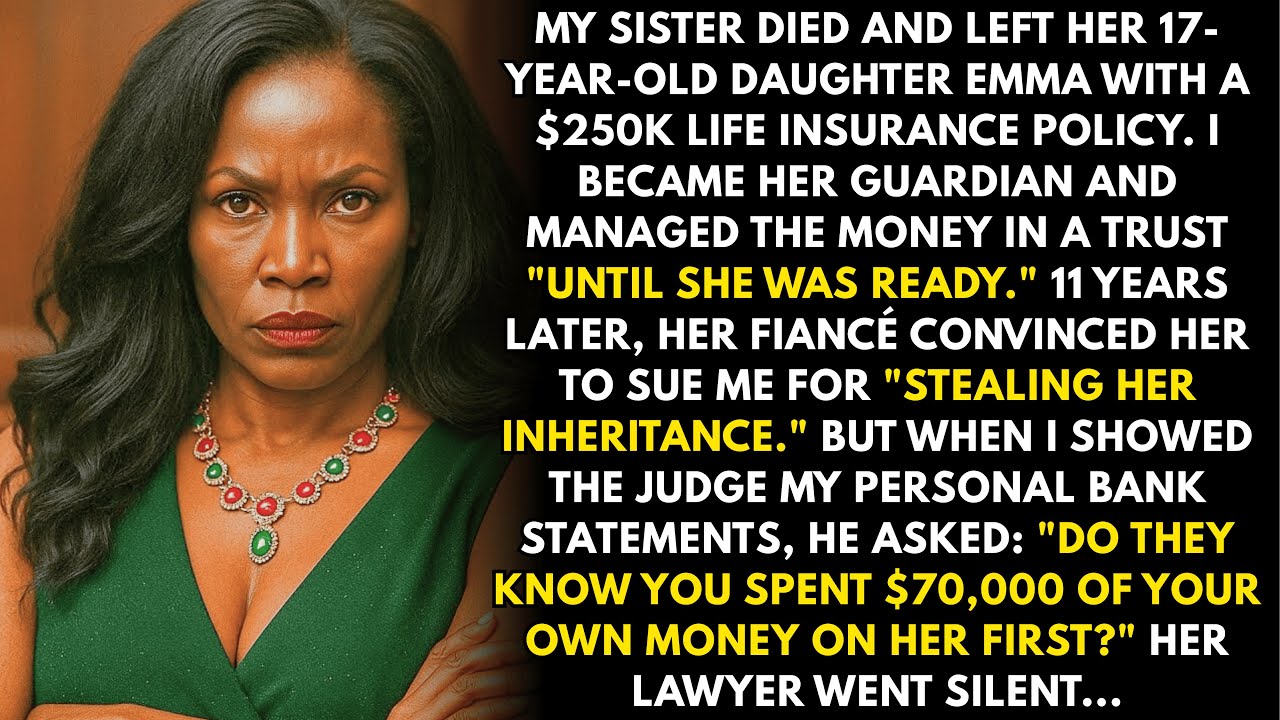 I raised my orphaned niece for 11 years with her inheritance… then her fiancé convinced her I sto...