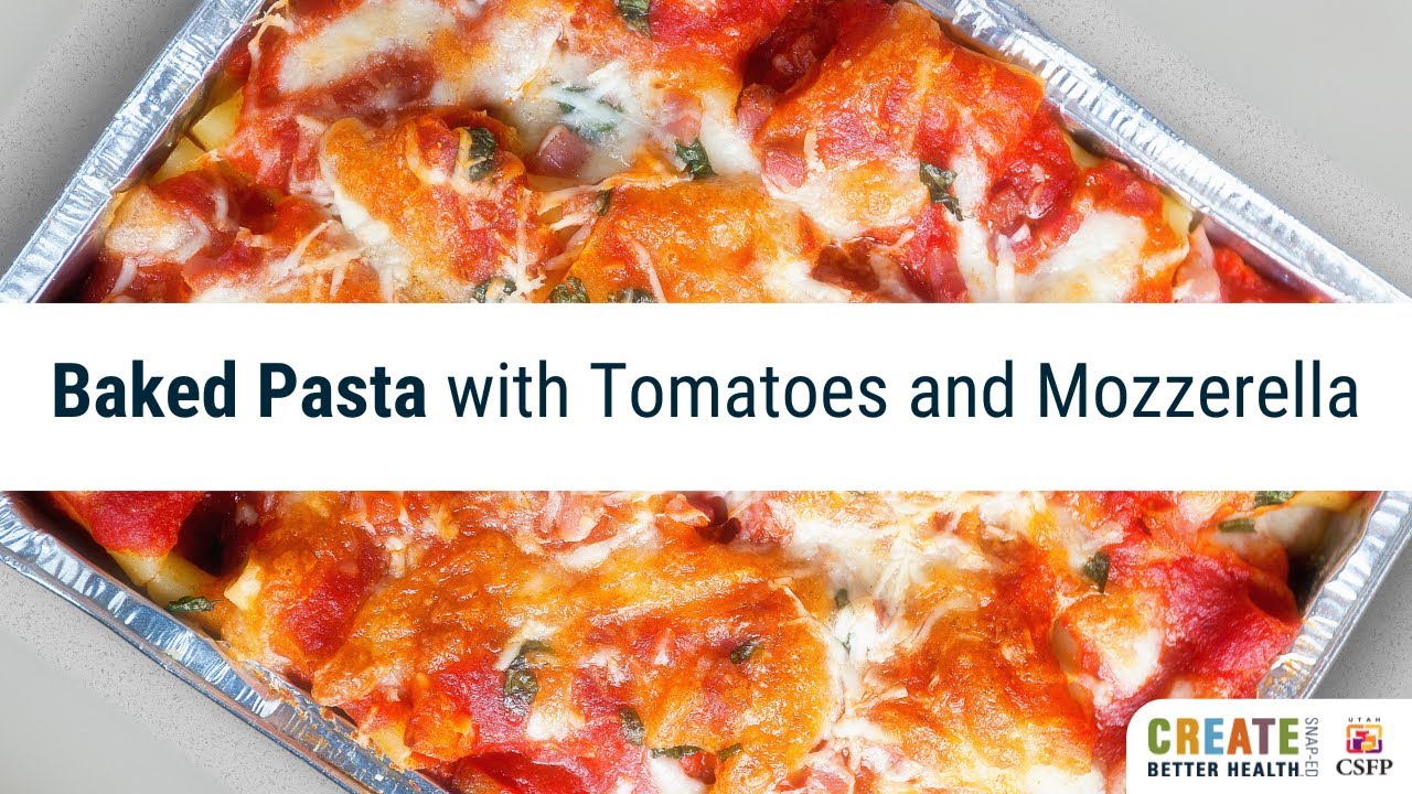 Baked Pasta with Tomatoes and Mozzarella Healthy Recipe Demo