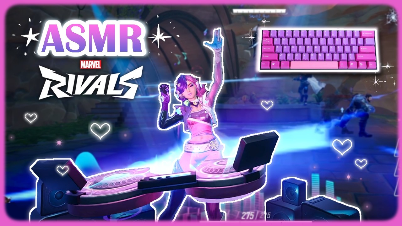 ASMR Marvel Rivals ♡ - New Luna Skin! 🎵🌸 First Look & Gameplay 💜 | Whispering & Keyboard Sounds🌙💤