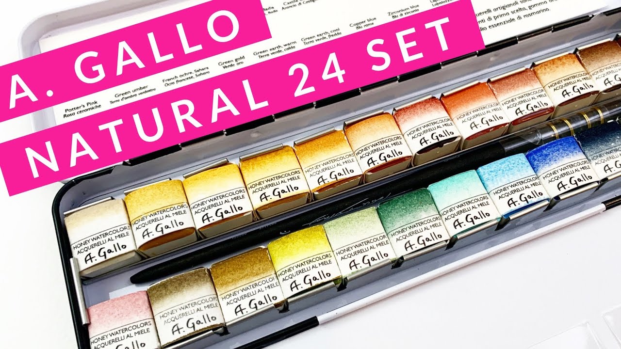 A Gallo Naturale Set! Italian Handmade Watercolor Paint Full Review