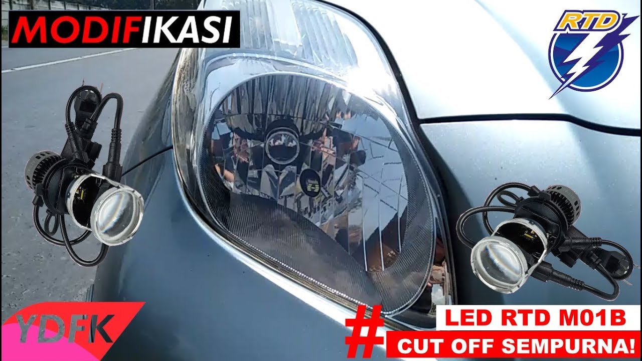 Lampu LED RTD M01B Mini Projie H4 | Lampu LED CUT OFF Sempurna! | Toyota Yaris  Trd Sportivo