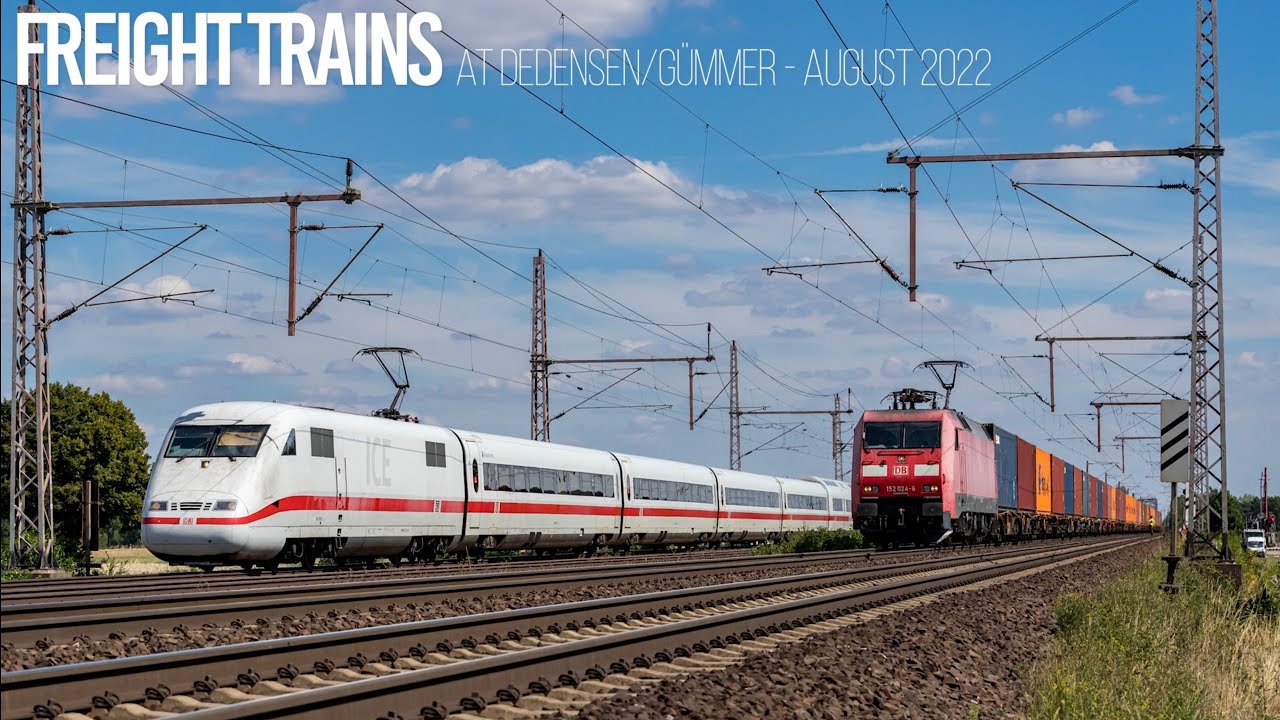 [4K60] Trains / Zugverkehr at Dedensen/G&uuml;mmer, Germany - August 2022