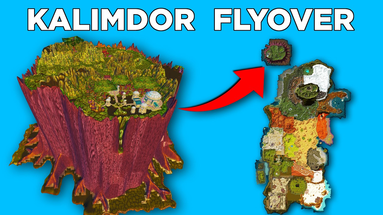 Flying Over Vanilla WoW – Kalimdor Map Revealed