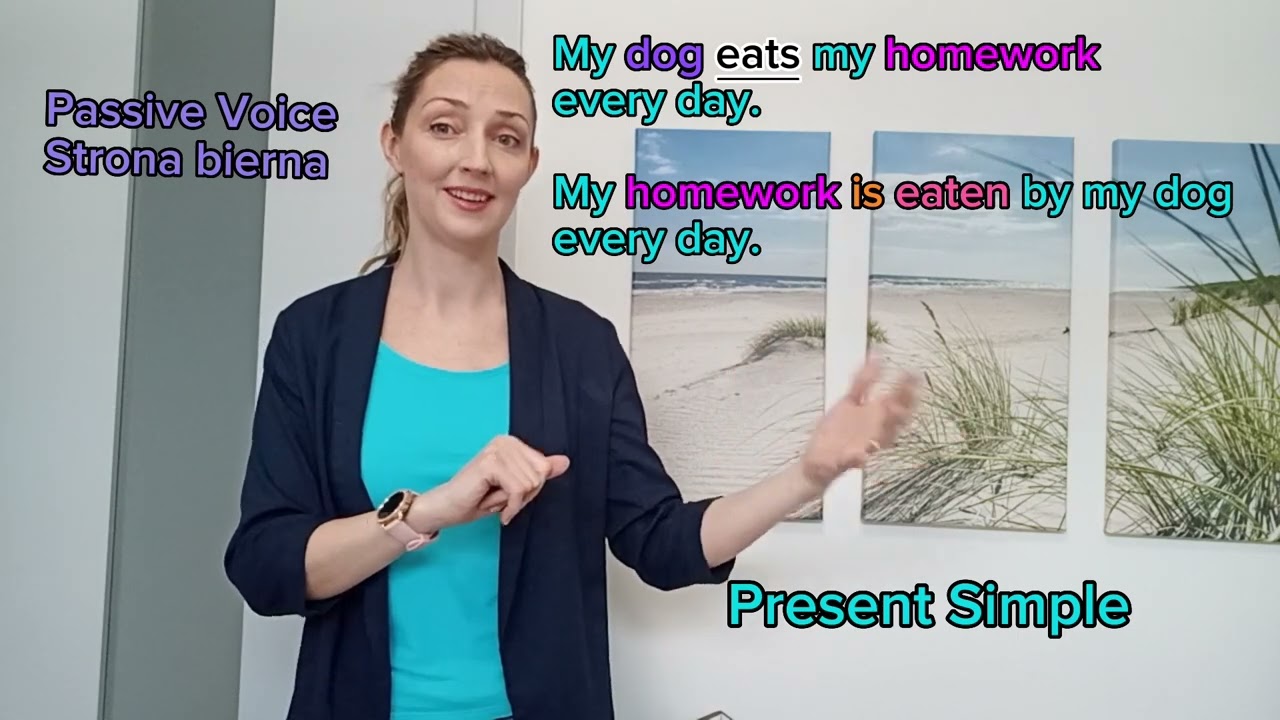 Strona Bierna. Passive voice. Czasy Simple - Present Simple, Past Simple i Future Simple