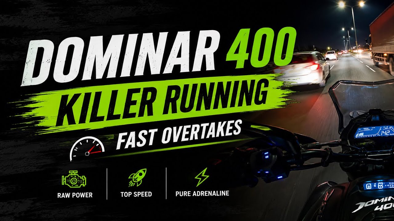 Very fast over taking killer running dominar 400