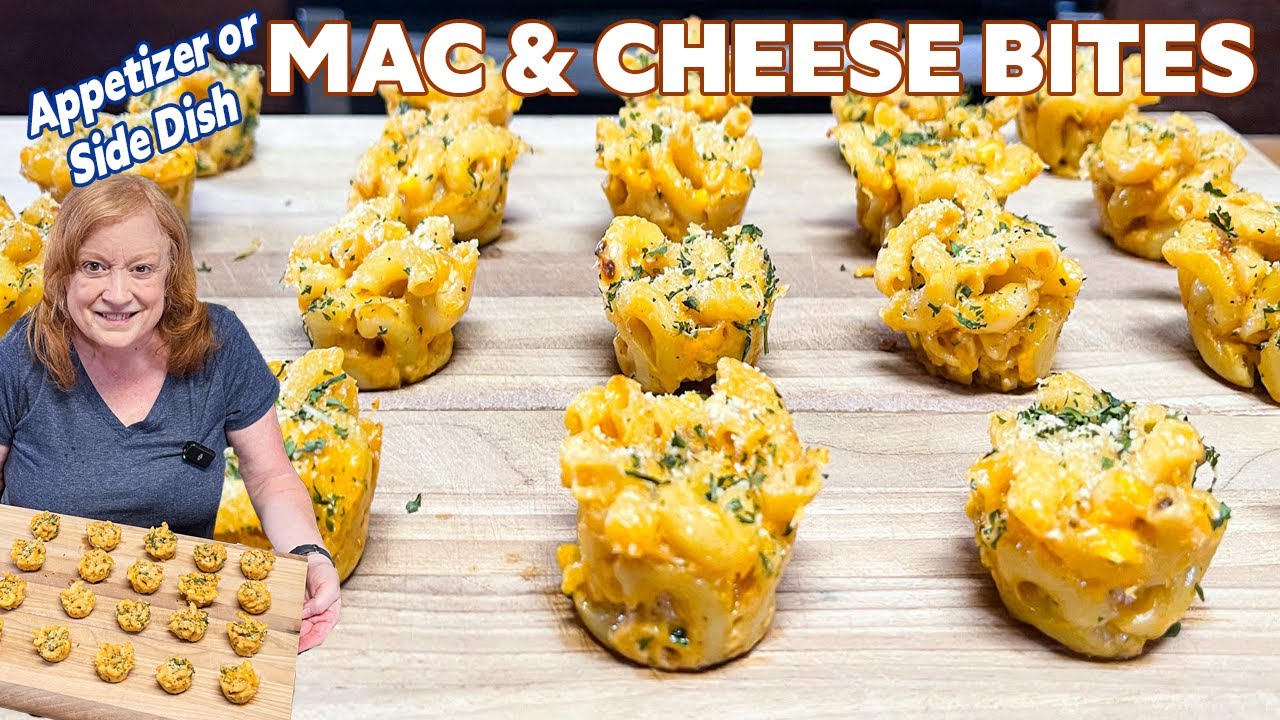 BAKED MAC & CHEESE BITES Appetizer or Side Dish