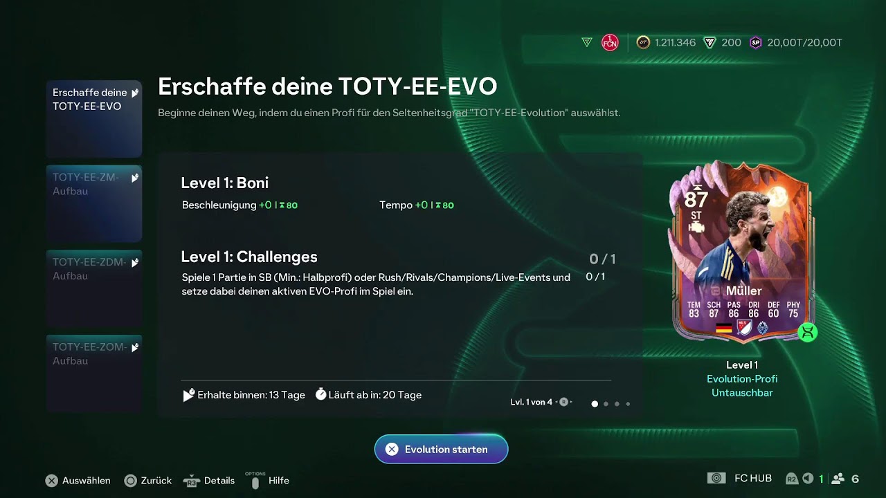 EA Fc 26 Toty WL Mittags