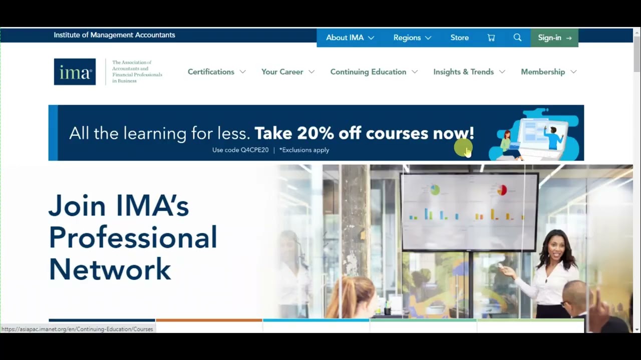 How to create account on IMA website