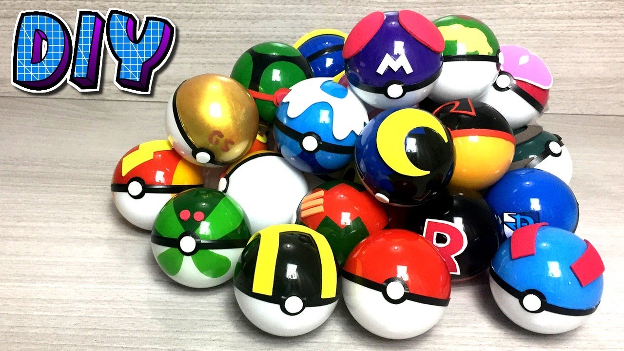 Como fazer Pokébola 30 Tipos diferentes!