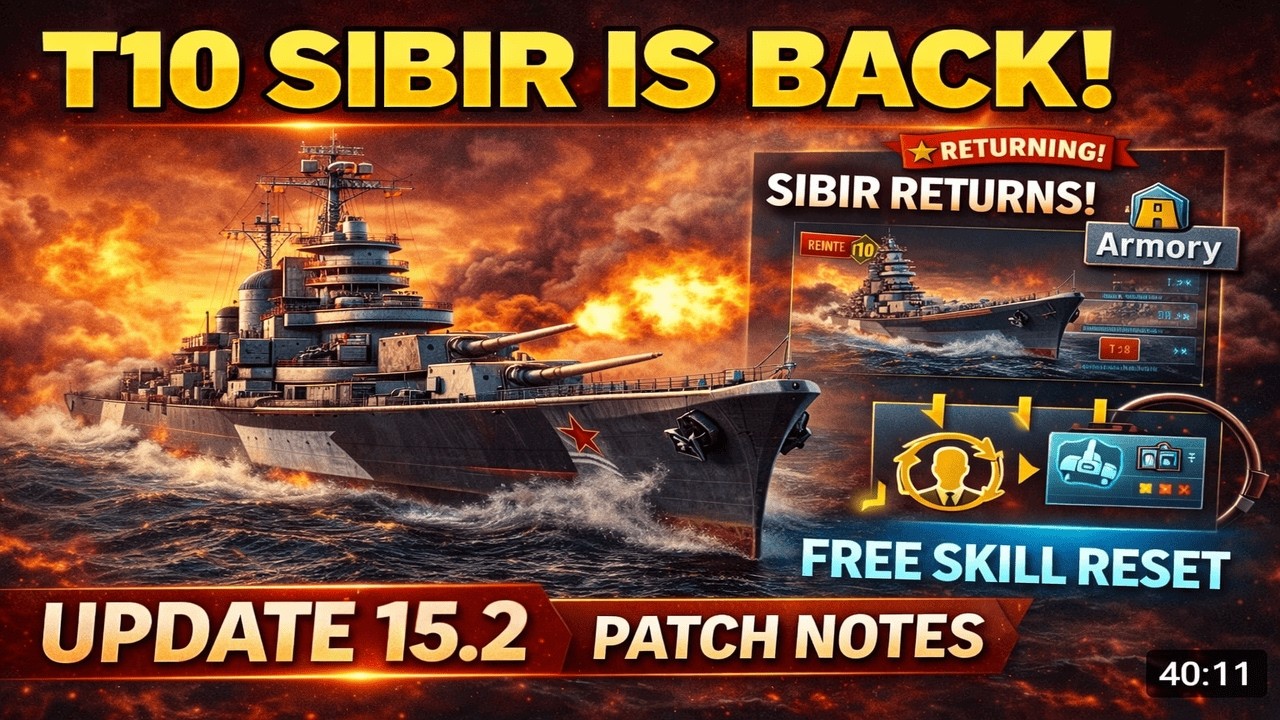 T10 Sibir Coming Back in The Armory | Get Free Commanders Skills Reset! | Update 15.2 Patch Notes