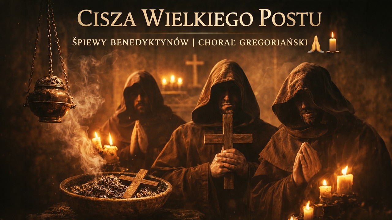 CISZA WIELKIEGO POSTU. Śpiewy benedyktynów | Chorał gregoriański (Środa Popielcowa) 🙏🕯️