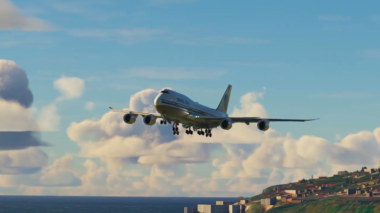 Cliffside Runway Forces a Go-Around | Boeing 747 PANAM Airlines at Madeira Airport