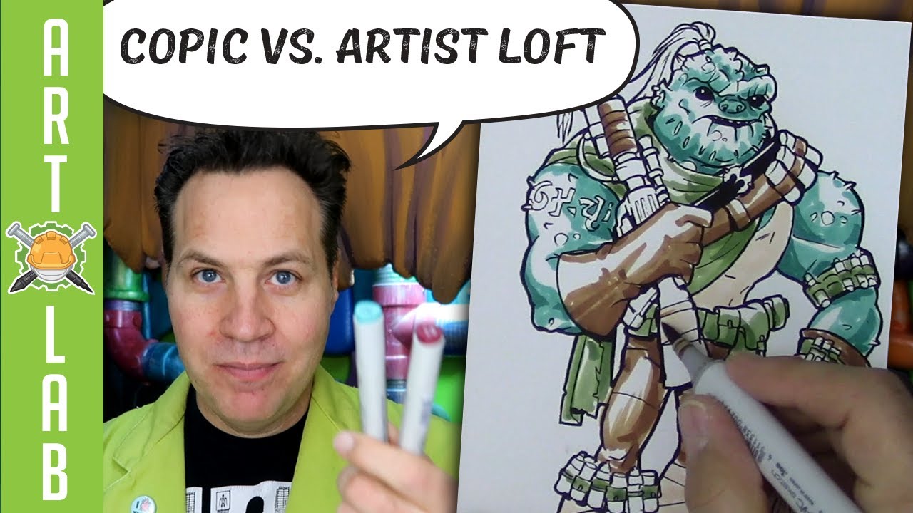 Artist Loft vs Copic Markers- Side by Side Comparison