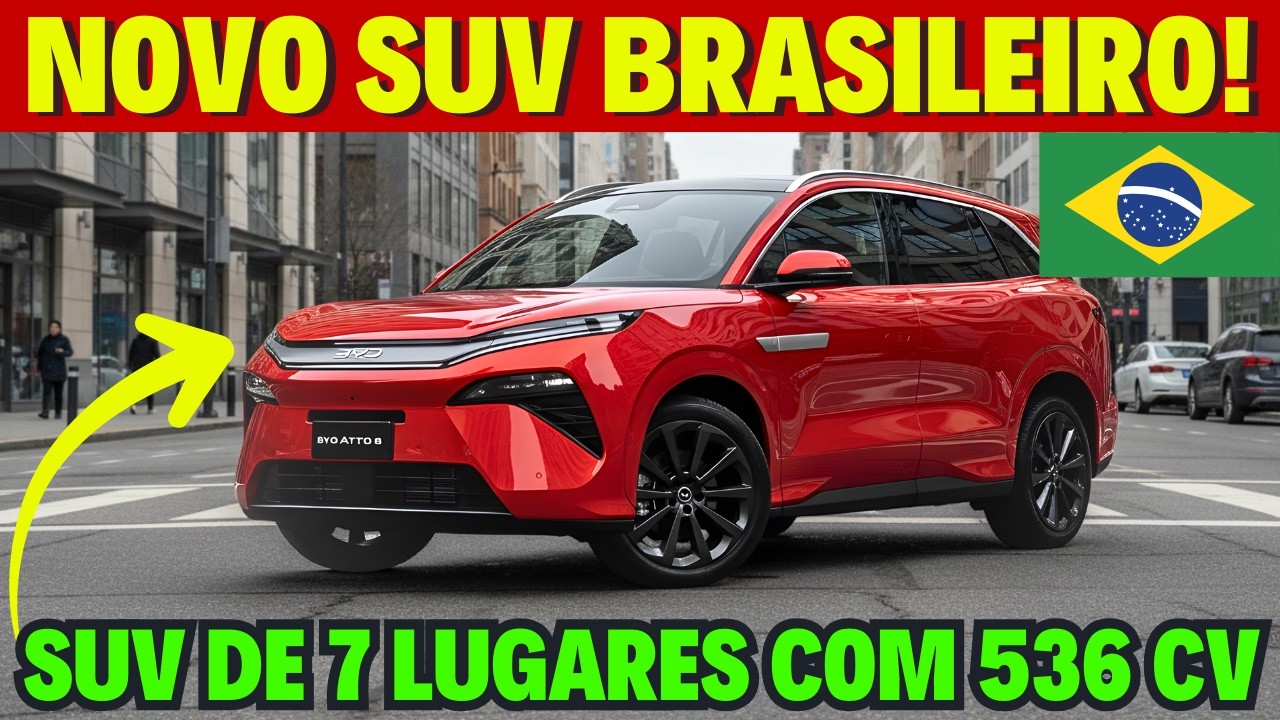 🔥 BYD ATTO 8 CHEGA AO BRASIL PARA HUMILHAR O COMMANDER — PREÇO REVELADO! 🔥