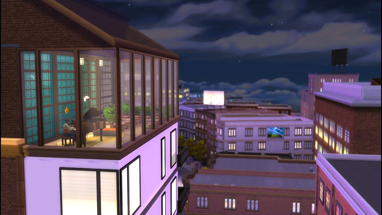 🏙️✨Hanging Out at Brother’s Penthouse #sims #sims4 #sims4build