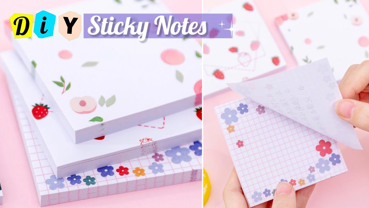 Never buy sticky notes again! _ How to make sticky notes at home | DIY sticky notes