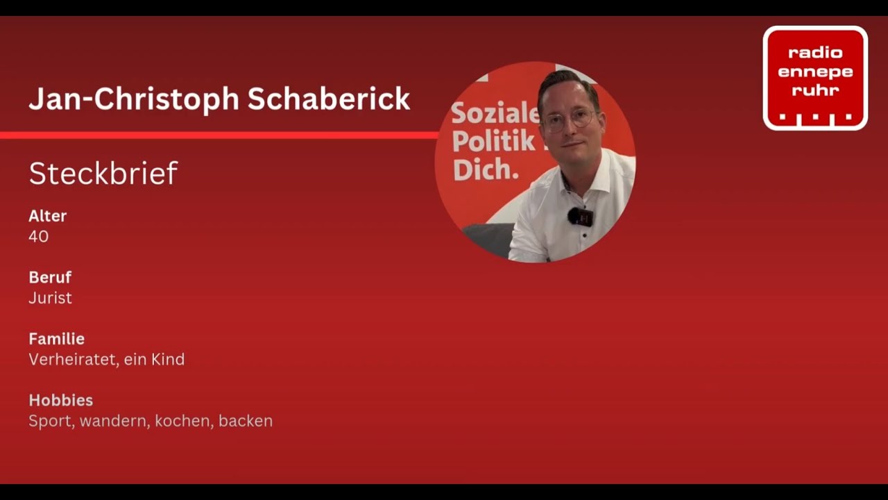 Landratswahlen 2025 - Kandidatencheck EN-Kreis: Jan Christoph Schaberick (SPD)