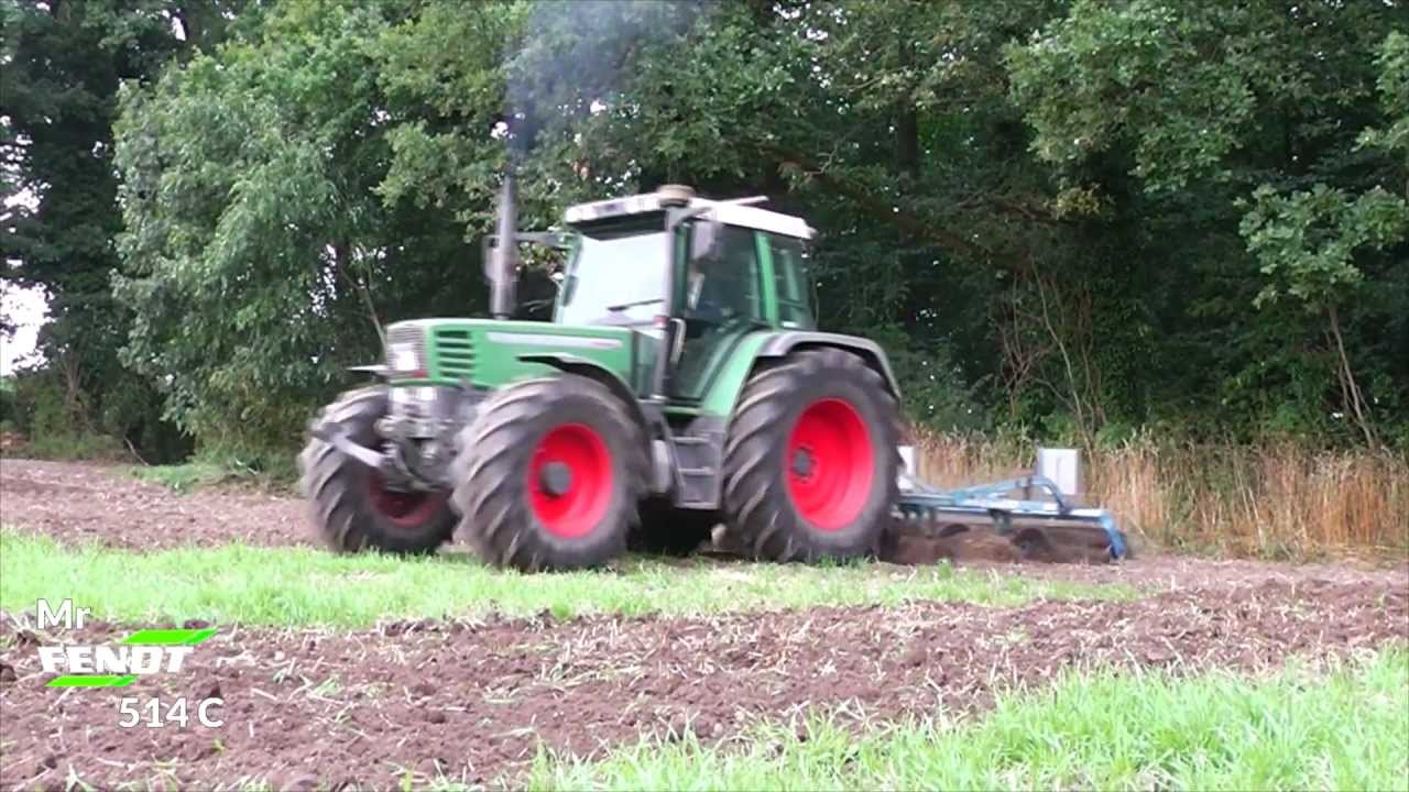 Grubbern mit Fendt Favorit 514 C und Lemken Grubber [HD]