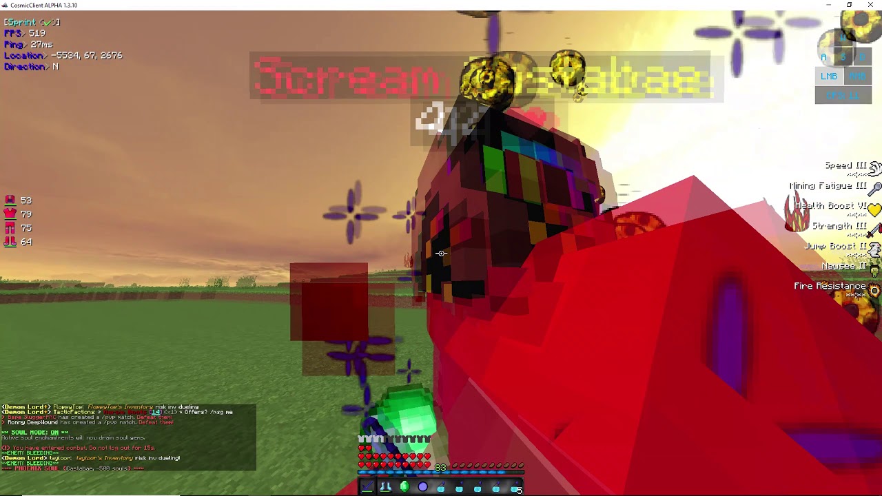 Epic God KIlls On A Laggy Cosmic Test Server (Demon Pvp)
