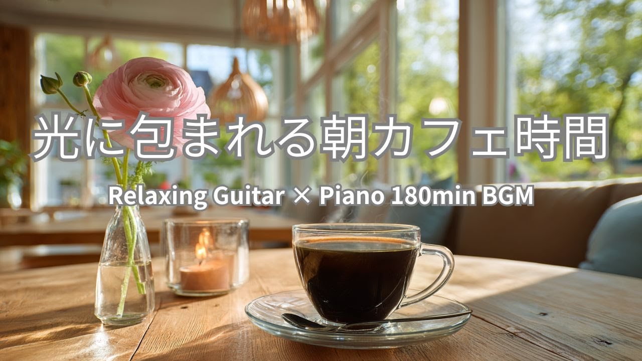 光に包まれる朝カフェ時間【リラックスBGM】180min