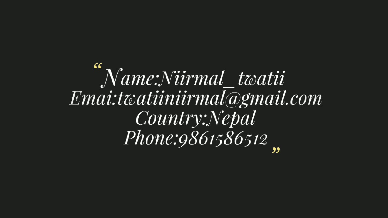Niirmal twatii