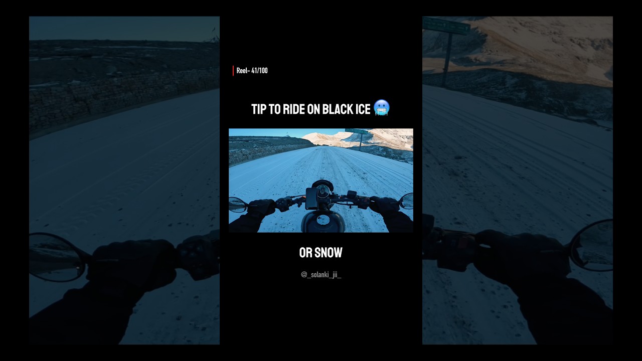 Bike ride on black ice yezdi roadster 