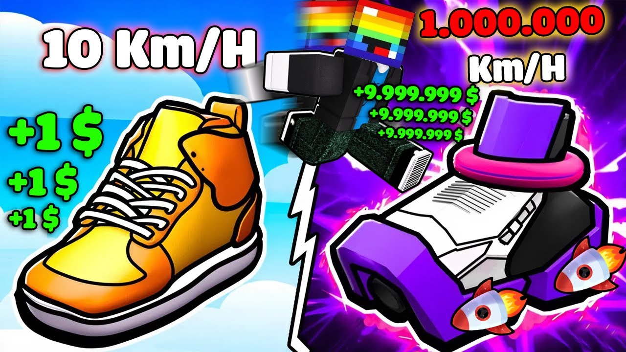 (Roblox) T GAMING PAY TO WIN NÂNG CẤP ĐÔI GIÀY NHANH NHẤT 9.999.999 KM/H PHÁ ĐẢO GAME