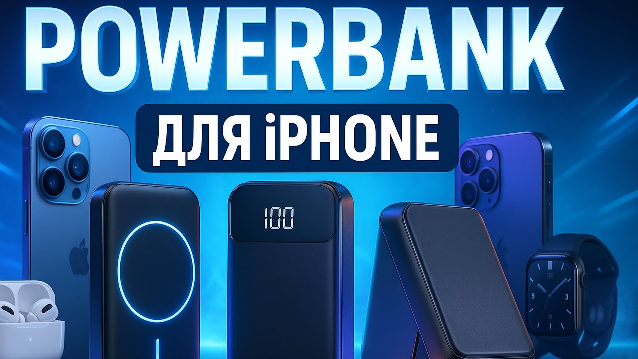 Лучшие PowerBank для iPhone в 2025⚡Заряжают быстрее розетки, держат дольше и спасают везде! Рейтинг!