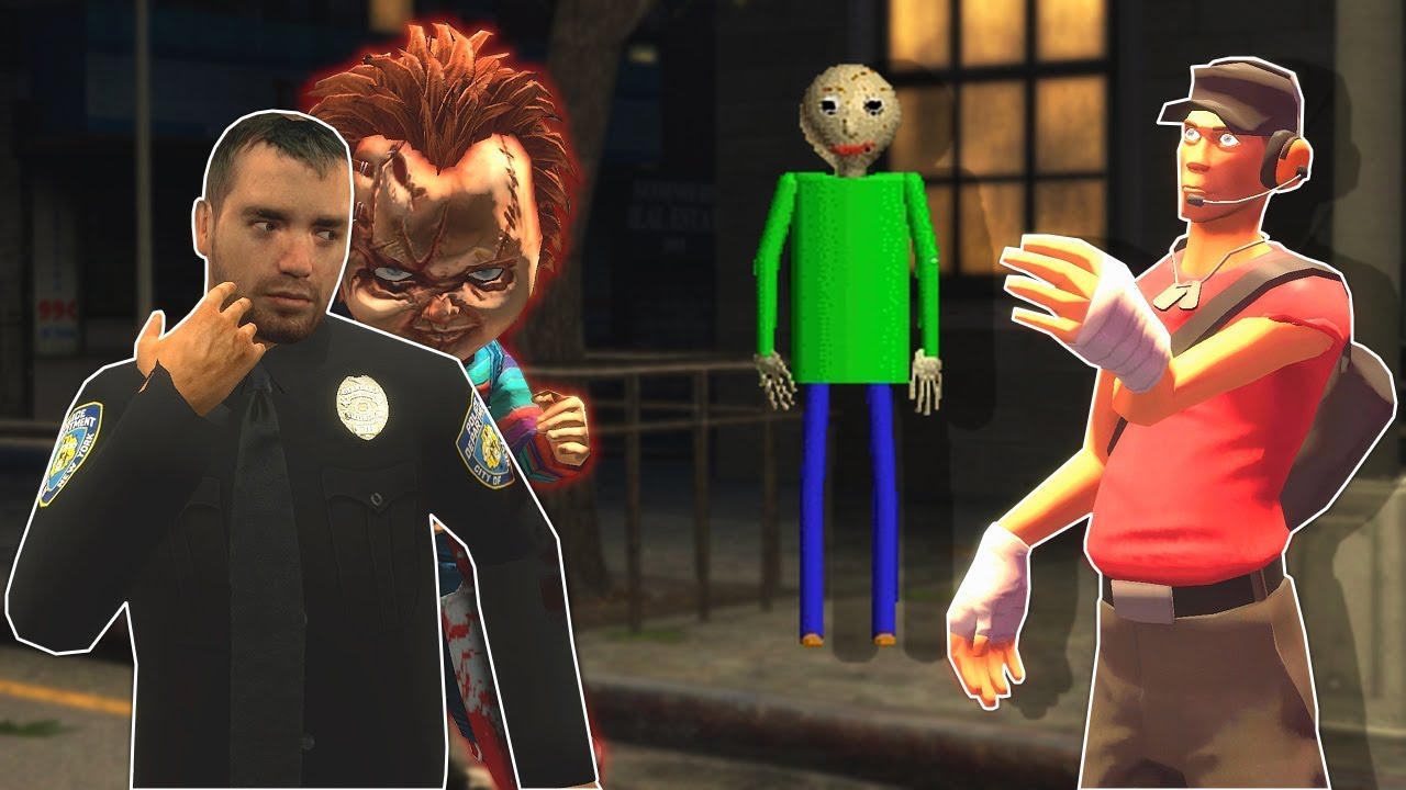 Using Baldi to Defeat the Cursed Chucky Doll! - Garry's Mod Multiplayer Gameplay - Gmod Survival
