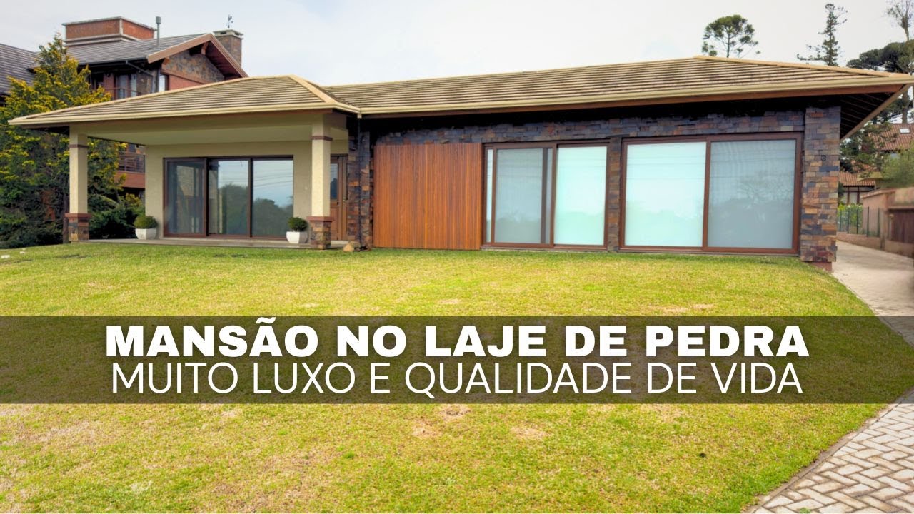 Mansão Térrea no Laje de Pedra em Canela - 6 Suítes e Área de Lazer Completa