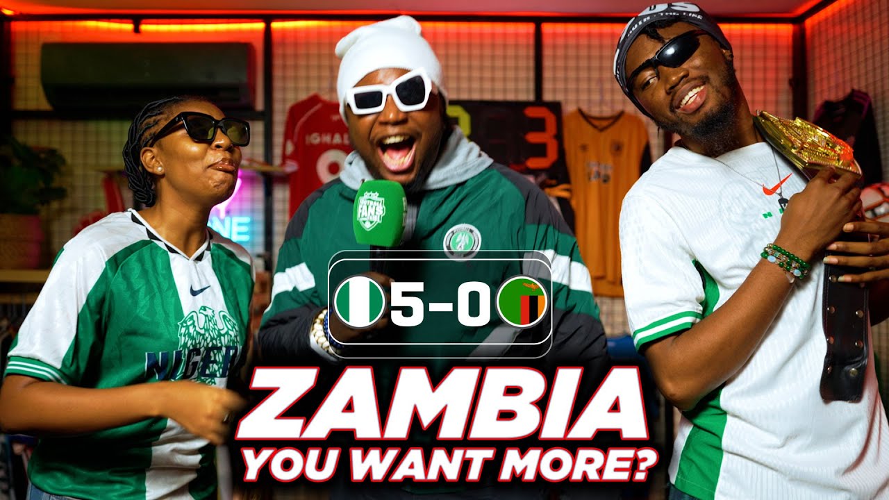 NIGERIA 5-0 ZAMBIA ( NIGERIAN FANS REACTION) - 2025 WOMEN'S AFCON