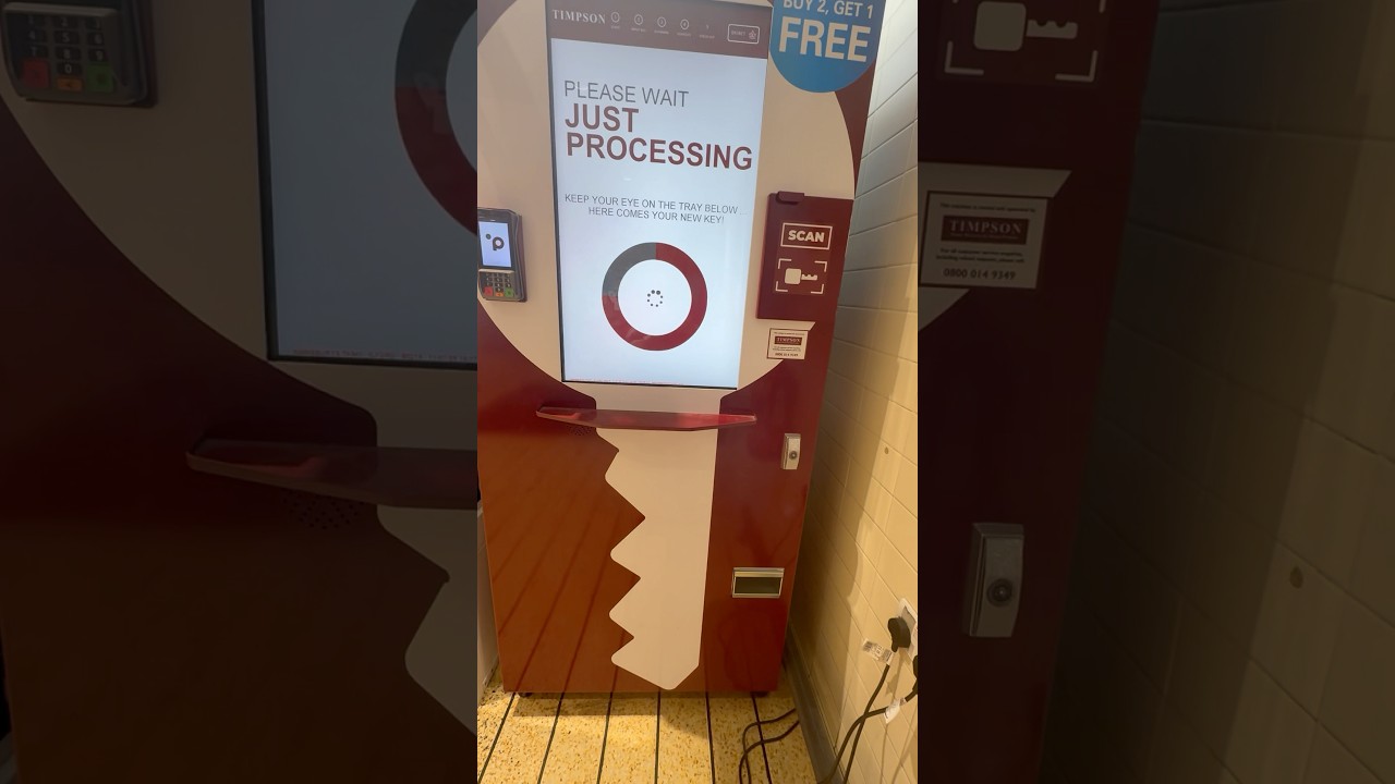 How to use automated Timpson Machine| Key Cutting #keycuttingmachine #automation #dailylife