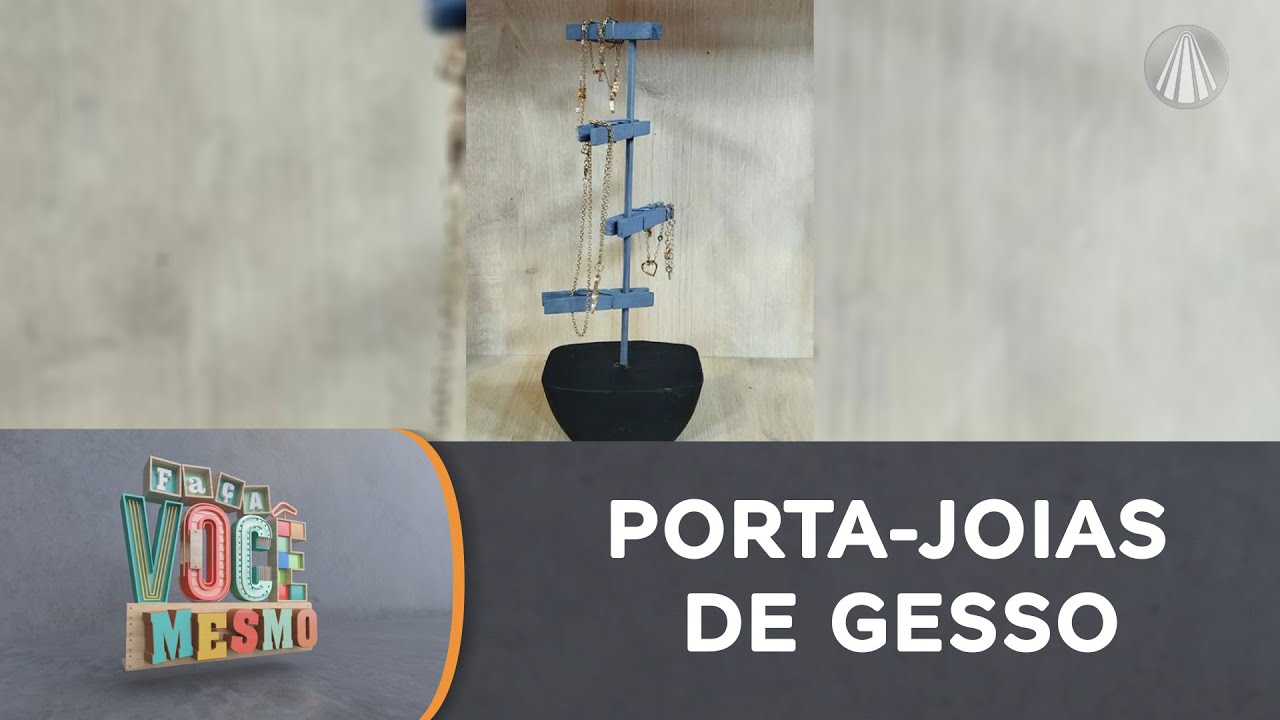 Anote o passo a passo de como fazer um fácil porta-joias em gesso