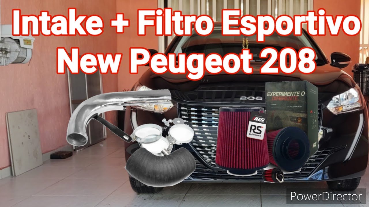 Intake com Filtro Esportivo No Novo Peugeot 208! Usem fones de ouvido, sério! 😱