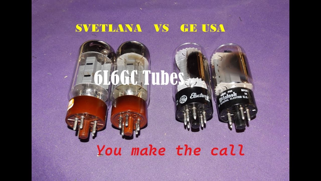 GE USA vintage 6L6GC vs SVETLANA Russia 6L6GC Tube tone comparison You make the Call