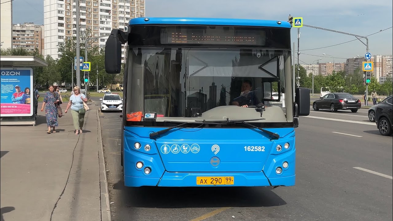Поездка на автобусе 18э от метро Бульвар Дмитрия Донского до Бутовского полигона и до метро БДД